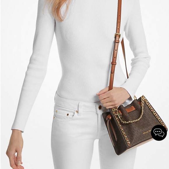 X SOMD X Michael Kors Brown Signature Handbag - Picture 3 of 3